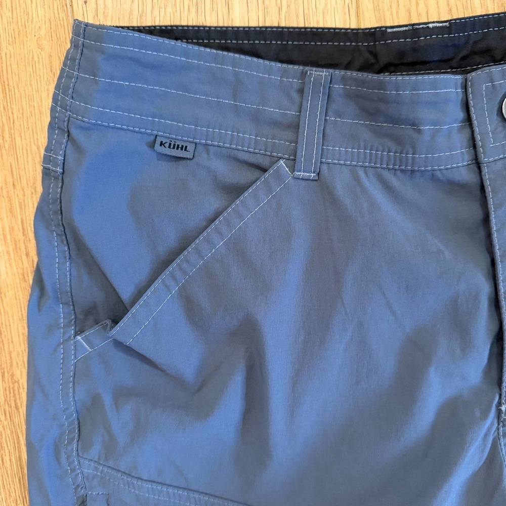 Kuhl Renegade Cargo Shorts Mens 32 dark gray Excellent Hiking Outdoor - Picture 5 of 9